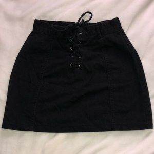 black forever 21 skirt